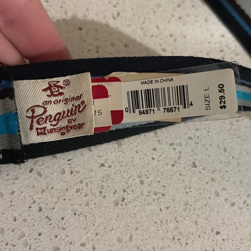 NWT penguin $30 men’s belt large 46 inch 676